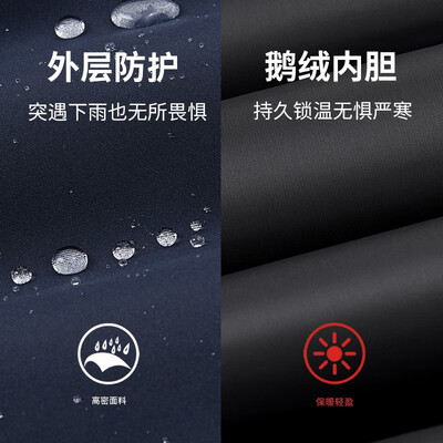雪中飞羽绒服175幻影黑三防冲锋衣质量烂不烂（雪中飞羽绒服属于什么档次）-图片5