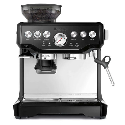 铂富（Breville）BES870 半自动意式咖啡机 家用 咖啡粉制作 多功能咖啡机 墨黑色 Black