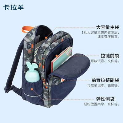 卡拉羊书包好还是uek书包好（卡拉羊儿童书包2784粉蓝双肩包测评看真相）-图片3