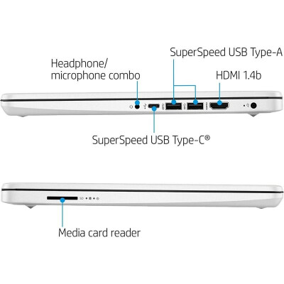 惠普（HP） Premium 2022新款14英寸高清笔记本电脑8 Windows英特尔 白色 超紧凑 高清防眩光 8GB