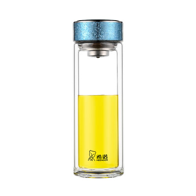 希诺（HEENOOR）双层抗菌玻璃杯（流通款） XN-T600 210ml