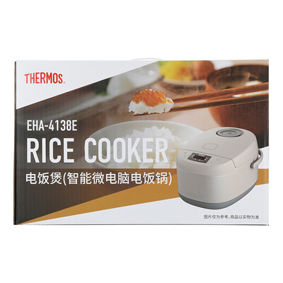THERMOS（膳魔师）电饭煲(智能微电脑电饭锅）白色600W EHA-4138E-W 