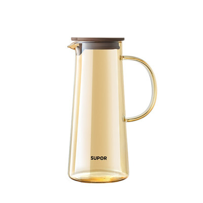 苏泊尔 锥形耐热玻璃壶.烟灰色/琥珀色 KC14KA10 1.4L