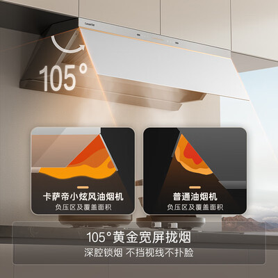 卡萨帝 CDY5UD 平嵌侧吸抽油烟机 27风量评测说真相（卡萨帝油烟机和老板油烟机哪个好）