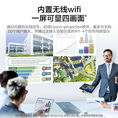爱普生（EPSON）投影仪 投影机办公