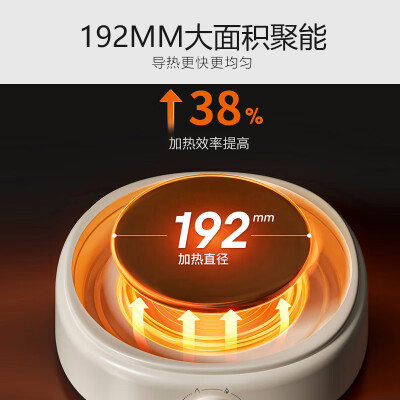 九阳（Joyoung）电火锅分体式可拆洗家用5L大容量火锅专用锅电煮锅电炒锅多功能不粘锅【单锅款】G525