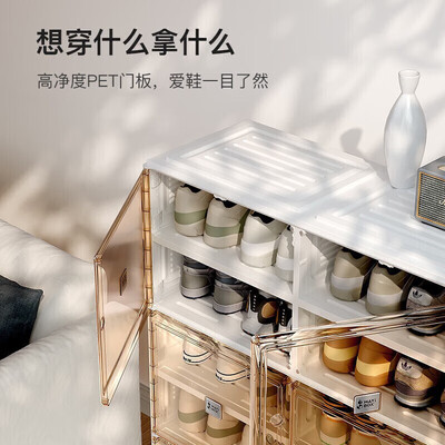 蚂蚁盒子免安装鞋柜2列10层透明质量如何(蚂蚁盒子鞋柜怎么折叠视频)-图片2