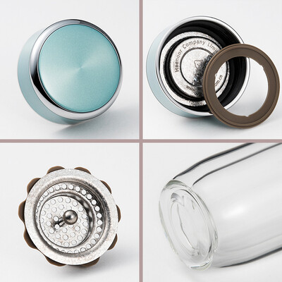 希诺（HEENOOR）双层抗菌玻璃杯（流通款） XN-1915 230ml