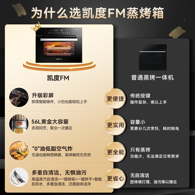 凯度 FM SR5621SC15-FM蒸烤箱一体机 56L靠谱吗,揭秘内幕(凯度蒸烤箱一体机怎么烤烟署)