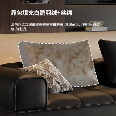 法蒂莎马桶怎么样（法蒂玛劳伦斯沙发 3.2米头层牛皮 轻奢现代真皮沙发评测说真相）-图片2