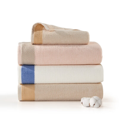 洁玉（Jeyu）涟漪长绒棉双条毛巾礼盒 J0703-B