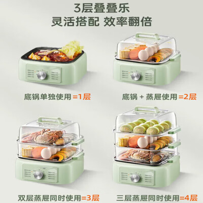 一体电蒸锅哪种好（德国电蒸锅 三层智能蒸煮一体锅电蒸箱质量烂不烂）-图片1