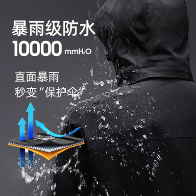 骆驼 CAMEL 169AX冲锋衣 黑色 XL质量如何（骆驼冲锋衣怎么洗）