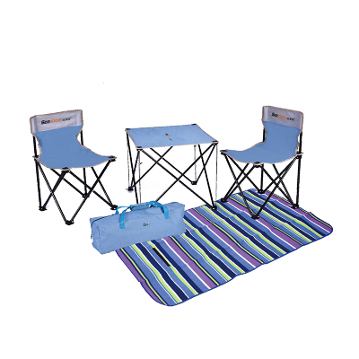 纵贯线（Seashore）户外折叠桌椅组合休闲方案B HX-02