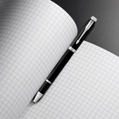 派克 （PARKER）IM深邃黑白夹宝珠笔