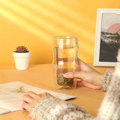 小罐茶  双层玻璃茶杯 320ml 晨露杯