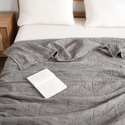 無印良品 全棉针织毯 MUJI-TZ23-08