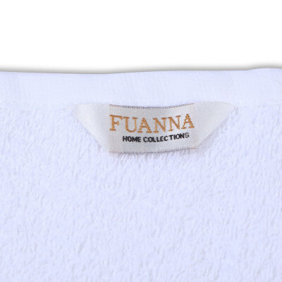 富安娜（FUANNA）素色纯棉方巾（两条装）