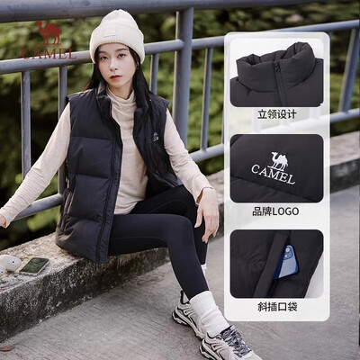 骆驼牌的羽绒服怎么样（骆驼013A男士羽绒马甲幻影黑XL户外保暖男士马甲是否值得入手）