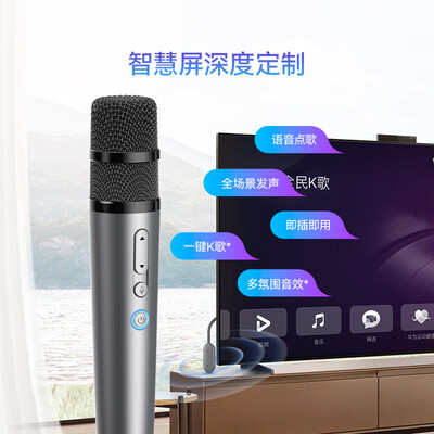 华为智选智能K歌麦克风+华为VisionSE3 75英寸智慧屏套装