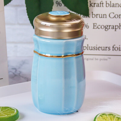 乾唐轩 小悦动随身杯（鎏金） 340ml (单层)