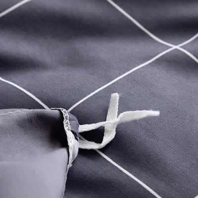 無印良品 亲肤水洗棉四件套星光条纹 200*230cm MUJI-TJ22-61