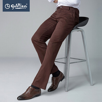 金利来EPCEB963017男士休闲裤深棕36体验效果好吗(金利来裤子怎么样)-图片1