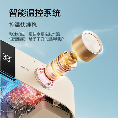 恒洁 Y66 恒温数显淋浴花洒套装恒温花洒质量烂不烂（恒洁恒温花洒怎么调节水温）-图片2