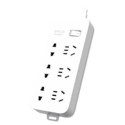 欧普照明（OPPLE）S03-2603 国标基础有线排插10A 250V～ 总控-3个两孔+3个五孔-1.8M