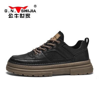 公牛马丁靴怎么样（公牛世家40码黑色马丁靴男男士马丁靴质量烂不烂）-图片1