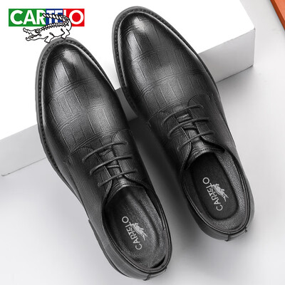 皮鞋软牛皮和硬牛皮哪个好（CARTELO 9585黑色软牛皮皮鞋41男士皮鞋质量如何）-图片3