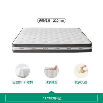 席梦思和全友哪个好（全友家居乳胶席梦思床垫 深眠款独立袋弹簧床垫评测说真相）-图片1