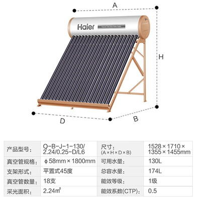 海尔130L太阳能热水器光电两用怎么样（海尔太阳能热水器和四季沐歌哪个好）-图片5
