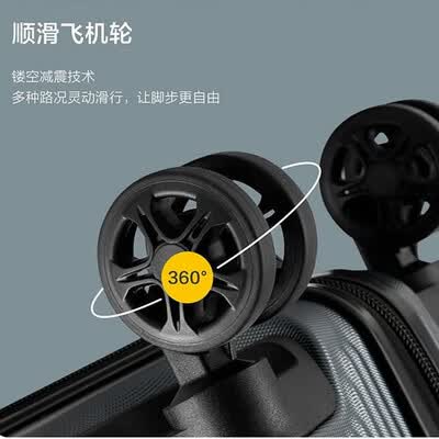 美旅（AmericanTourister）拉杆箱行李箱男女士商务旅行顺滑飞机轮简约条纹海关密码锁 TX7*18001 青灰色【20英寸】