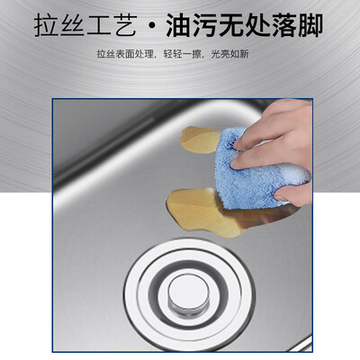 水槽优质不锈钢与304区别（尊驰304不锈钢双槽水槽75X40厨房水槽测评看真相）-图片4