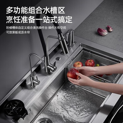 好太太水槽式洗碗机（欧尚好太太90CM实用一体洗碗机大单槽灯带超声波洗碗机是否值得入手）-图片2