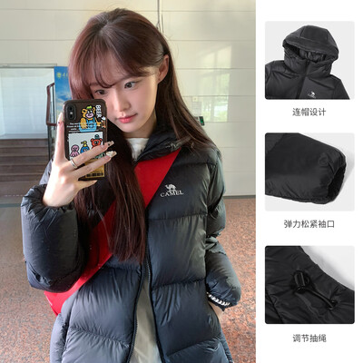 骆驼 炽云羽绒服 男女同款 黑色 M值得手入吗(骆驼羽绒服怎么清洗)
