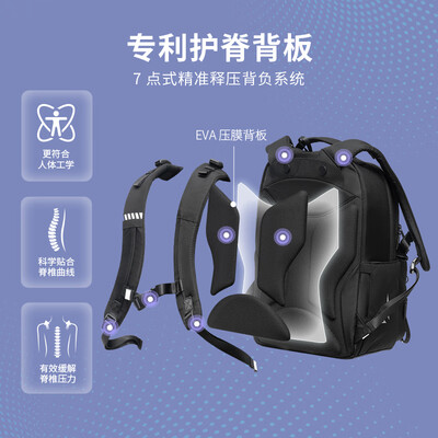 Gmt for kids 原力黑 护脊大容量书包护脊书包值得手入吗（护脊书包哪款好）-图片2