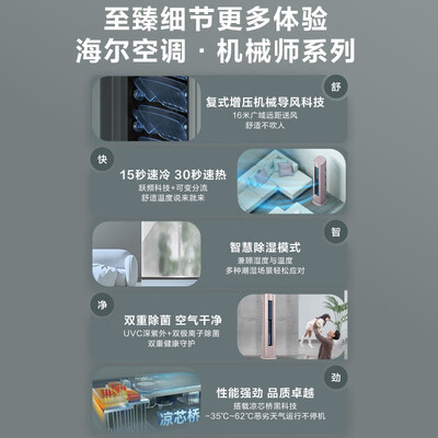 海尔空调一级跟三级有什么区别(海尔京馨3匹一级能效空调空调柜机怎么样)-图片5