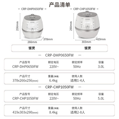 福库 CHP1050FW 电饭煲 5L 双胆不锈钢内胆测评看真相（福库 CHP1050FW 电饭煲 5L 双胆不锈钢内胆是否值得入手）-图片4
