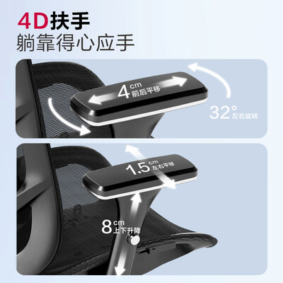 得力的椅子怎么样（得力KF231-J人体工学椅 黑色带脚踏办公椅质量烂不烂）