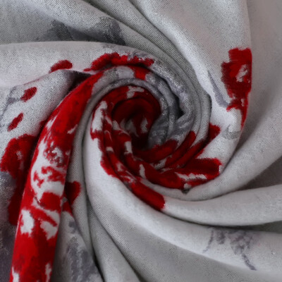 艾丝雅兰 A-DZ601-2 主题文化定织围巾披肩 花开富贵 30x180cm