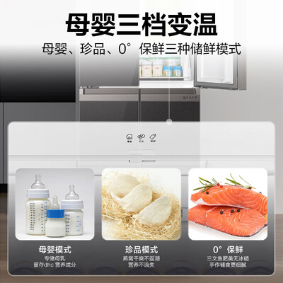 海尔406升风冷冰箱BCD-406WLHTDEDSLU1怎么样（海尔冰箱怎么调温度）-图片1