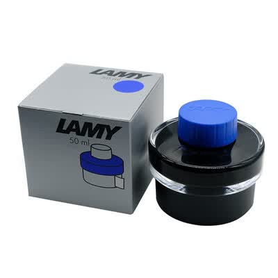 凌美（LAMY）凌美瓶装墨水50ML 黑色  蓝黑色 蓝色 