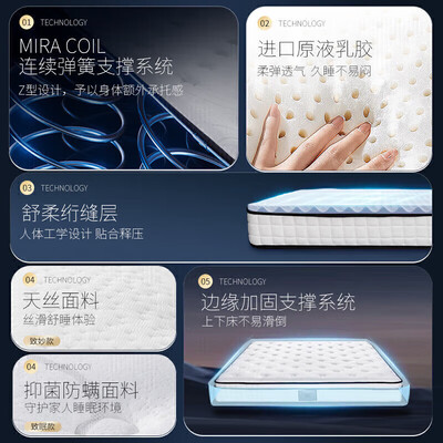 舒达乳胶床垫好吗（舒达乳胶床垫MIRA COIL 1.8×2米弹簧床垫测评看真相）-图片5