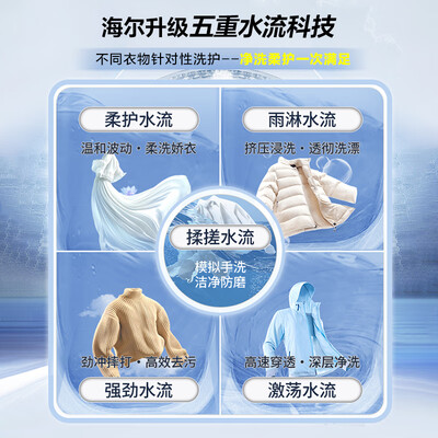 海尔滚筒洗衣机EG100BD176L测评看真相（海尔滚筒洗衣机中途添衣怎么打开门）