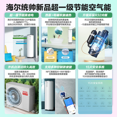 海尔空气能热水器200升哪个型号好（海尔Leader空气能热水器200升大水量空气能热泵好不好）-图片3