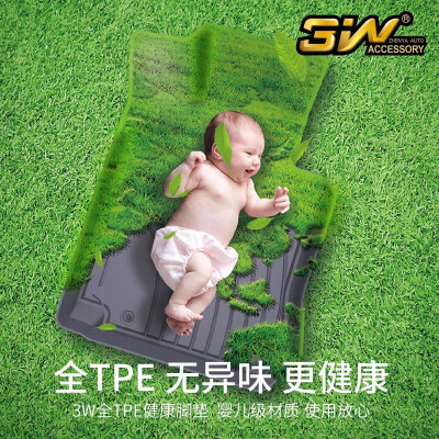 3W特斯拉ModelY专用TPE汽车脚垫防水环保是否值得入手（3w汽车脚垫怎么样）