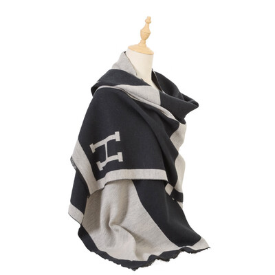 艾丝雅兰 A-D3025 幽雅洋绒大围巾 65x190cm