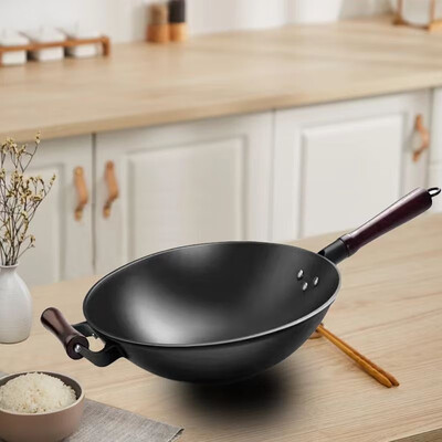 美厨铁锅好不好（美福匠32cm圆底铁锅炒锅无烟炒锅是否值得入手）-图片4